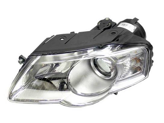 VW Headlight Assembly - Driver Side (Halogen) 3C0941006AE - Valeo 44714